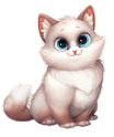 cute white cat